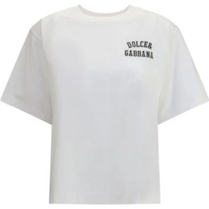 Dolce & Gabbana - Logo T-Shirt - Wit - Katoen