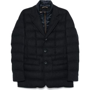 Herno, Heren, Jassen, Blauw, Maat: M Zijde,