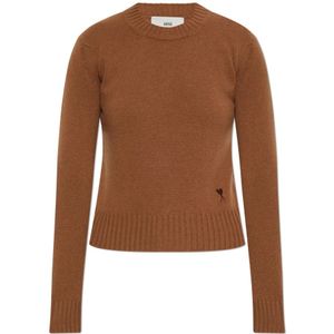 Ami Paris, Dames, Truien, Bruin, Maat: 2XS Kasjmier,
