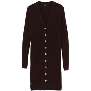 Pinko, Dames, Jurken, Bruin, Maat: L Wol,