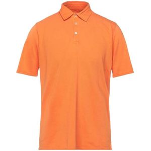 Fedeli, Heren, Tops, Oranje, Maat: L Piqué,