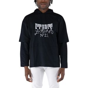 Études, Heren, Sweatshirts & Hoodies, Zwart, Maat: S Katoen,