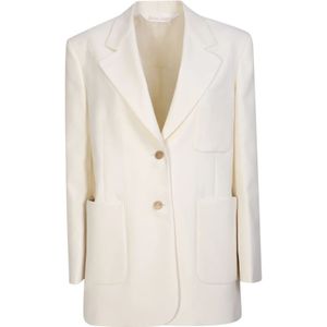 Palm Angels, Dames, Jassen, Beige, Maat: 2XS Wol,