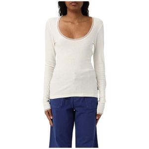 Remain Birger Christensen, Dames, Tops, Wit, Maat: S Katoen,