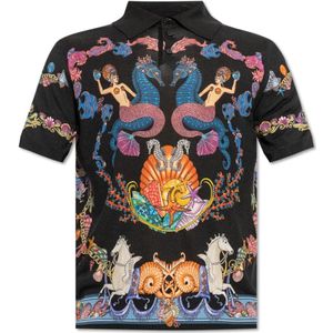 Versace, Heren, Tops, Veelkleurig, Maat: S Zijde,