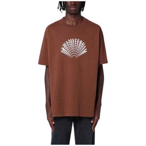 New Amsterdam Surf Association, Heren, Tops, Bruin, Maat: XL Katoen,