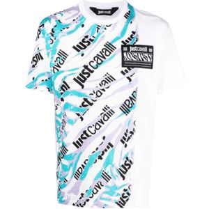 Just Cavalli, Heren, Tops, Veelkleurig, Maat: L