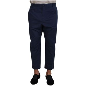 Dolce & Gabbana, Heren, Broeken, Blauw, Maat: 5XL Katoen,