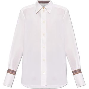 Paul Smith, Dames, Blouses & Shirts, Wit, Maat: XS Katoen,