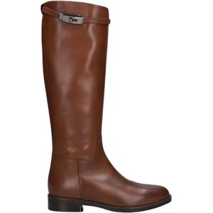 Stefano Lauran, Dames, Schoenen, Bruin, Maat: 38 EU Leer,