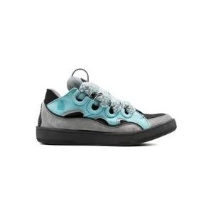 Lanvin Curb Sneakers - Lichtblauw Anthracite , Blue , Heren , Maat: 42 EU