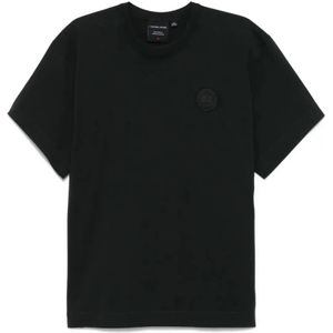 Canada Goose, Heren, Tops, Zwart, Maat: M Katoen,