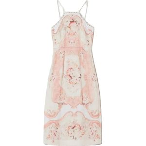 Twinset, Dames, Jurken, Wit, Maat: S Linnen,