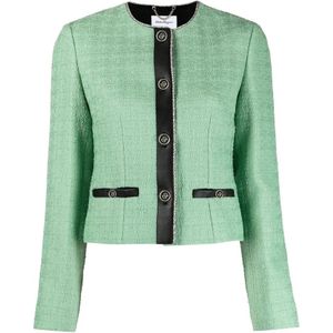 Ferragamo, Dames, Jassen, Groen, Maat: S Tweed,