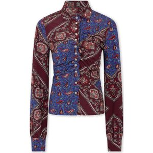 Rabanne, Dames, Blouses & Shirts, Veelkleurig, Maat: 2XS Jersey,