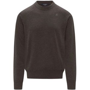 K-Way, Heren, Truien, Bruin, Maat: 2XL Wol,