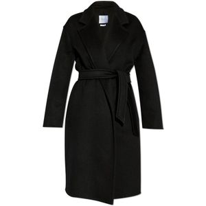 Max Mara, Dames, Mantels, Zwart, Maat: M Kasjmier,