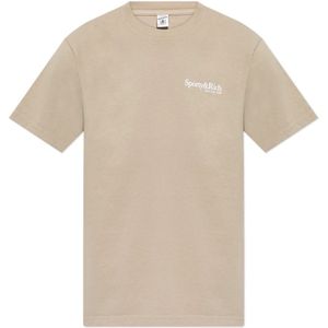 Sporty & Rich, unisex, Tops, Beige, Maat: S Katoen,