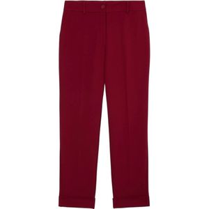 Oltre, Dames, Broeken, Rood, Maat: S Poliester,
