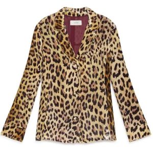 Maliparmi, Dames, Jassen, Veelkleurig, Maat: L Leer,