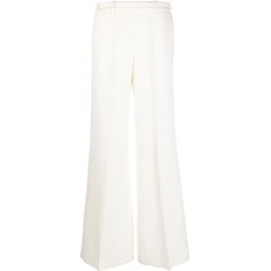 Forte Forte, Dames, Broeken, Beige, Maat: L Wol,