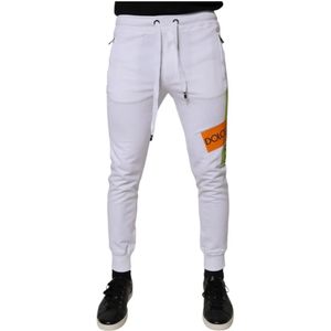 Dolce & Gabbana - Joggerbroeken - Wit - Katoen