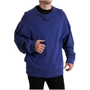 Dolce & Gabbana - Crew Neck Sweatshirt - Koninklijk Blauw - Sweater