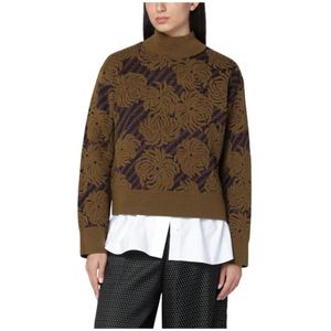 Dries Van Noten, Dames, Truien, Veelkleurig, Maat: M Wol,