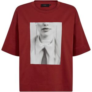 Copenhagen Muse, Dames, Tops, Rood, Maat: XS