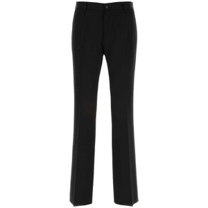 Dolce & Gabbana, Heren, Broeken, Zwart, Maat: L Wol,