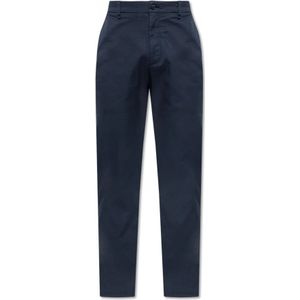 Giorgio Armani, Heren, Broeken, Blauw, Maat: 2XL Katoen,