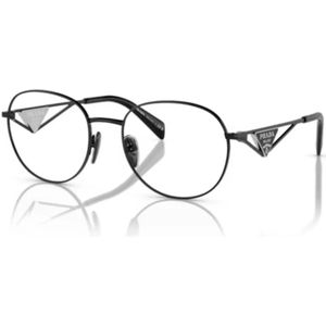 Prada - PR A50V - Optische Monturen - Zwart - Metaal - Ronde