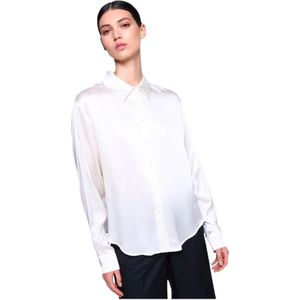Silvian Heach, Dames, Blouses & Shirts, Wit, Maat: M Zijde,