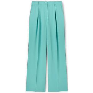 Motivi, Dames, Broeken, Groen, Maat: 2XS Satijn,