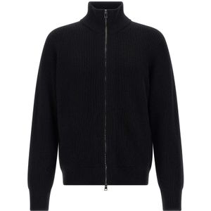 Roberto Collina, Heren, Truien, Zwart, Maat: M Wol,