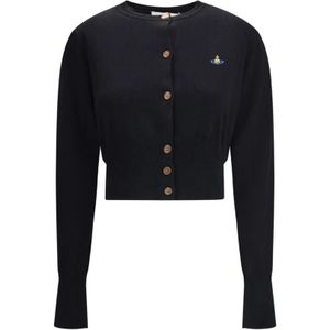 Vivienne Westwood, Dames, Truien, Zwart, Maat: S Zijde,