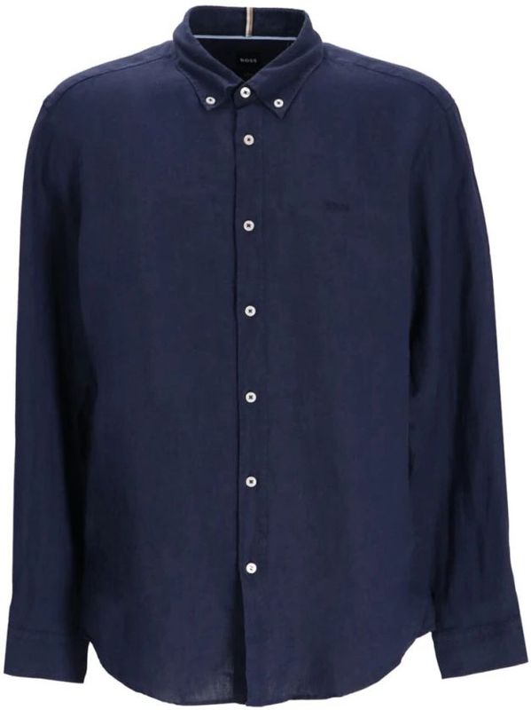 Hugo Boss - Roan - Overhemd - Blauw - Hoogwaardige Stof