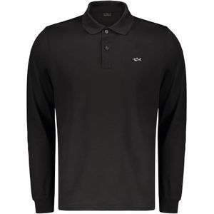 Paul & Shark, Heren, Tops, Zwart, Maat: 2XL Katoen,