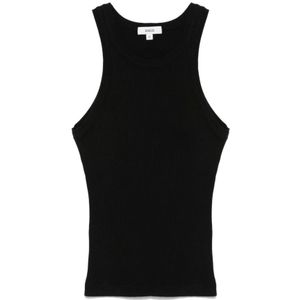 Agolde, Dames, Tops, Zwart, Maat: XS Katoen,