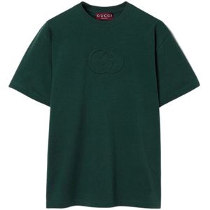 Gucci, Heren, Tops, Groen, Maat: L Katoen,