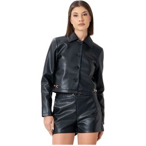 Kocca, Dames, Jassen, Zwart, Maat: L Leer,