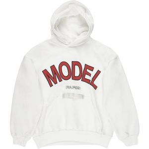 Sweater - Geborsteld Katoen - Capuchon - Grafische Print