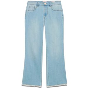 Oltre, Dames, Jeans, Blauw, Maat: M Katoen,