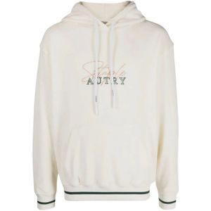 Autry, Heren, Sweatshirts & Hoodies, Wit, Maat: S Katoen,