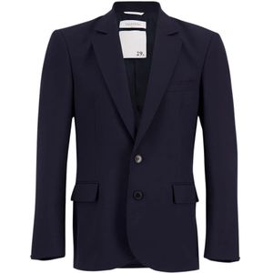 Valentino Garavani, Heren, Jassen, Blauw, Maat: XL Wol,