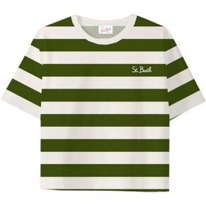 MC2 Saint Barth, Dames, Tops, Groen, Maat: S Katoen,