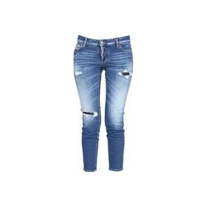 Dsquared2 Distressed Skinny Jeans , Blue , Dames , Maat: XS