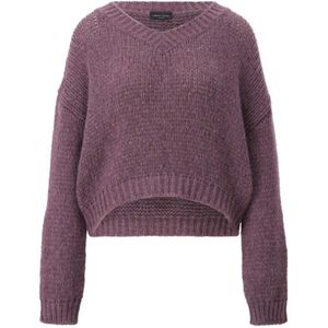 Roberto Collina, Dames, Truien, Paars, Maat: XS Wol,