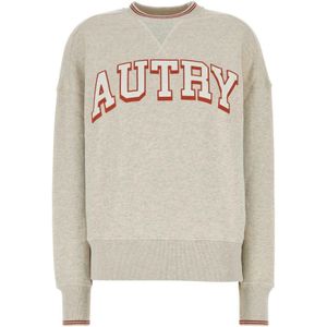 Autry, Dames, Sweatshirts & Hoodies, Grijs, Maat: L Katoen,