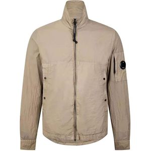 C.p. Company, Heren, Jassen, Beige, Maat: M Poliester,
